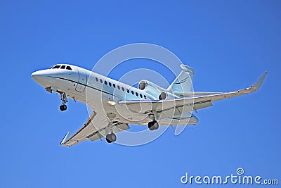 Dassault Falcon 900EX Corporate Jet Stock Photo