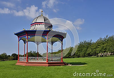 Colourful Bandstand of UNESCO City of Design Stock Photo