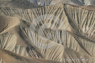 View of desert from Pucara de Copaquilla Stock Photo