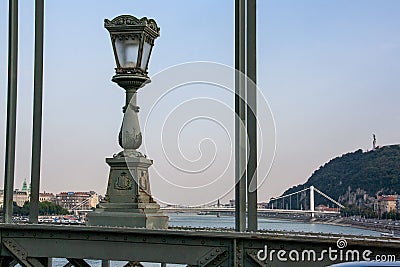View details of the Liberty Bridge-Budapest Stock Photo