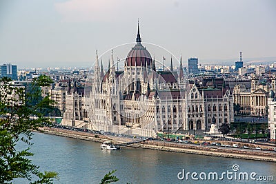 View details of the Liberty Bridge-Budapest Stock Photo