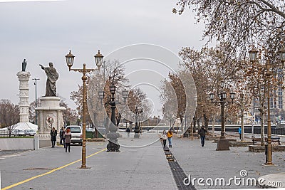 View of Dimitar Valhov Walk Editorial Stock Photo