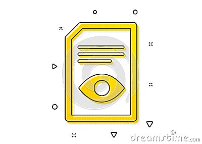 View Document icon. Open File sign. Vector Vector Illustration