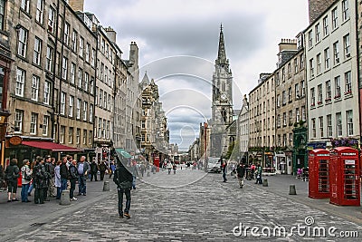 Edinburgh, United Kingdom- Sept. 19, 2011: Oldtown Stock Photo