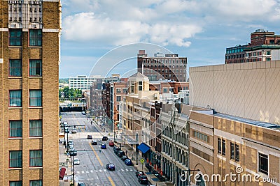 View of downtown Indianapolis, Indiana Editorial Stock Photo