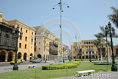 View of downtown Lima peru Editorial Stock Photo