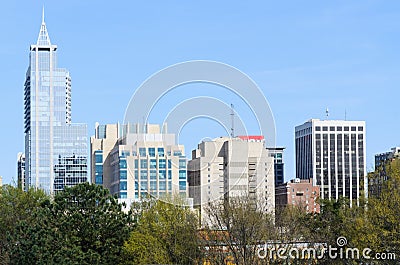 View on downtown Raleigh, NC Stock Photo