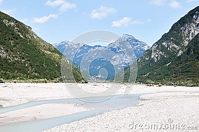 View of the dry river Fella. Stock Photo