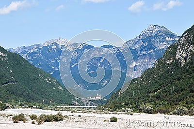 View of the dry river Fella. Editorial Stock Photo