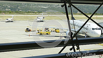 View of Dubrovnik airport Editorial Stock Photo