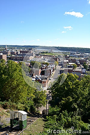 View of Dubuque Iowa Editorial Stock Photo