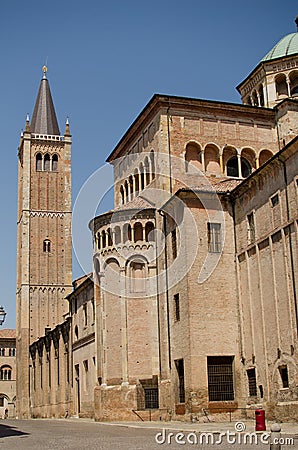 View of Duomo of Parma, Emilia-Romagna, Italy Stock Photo