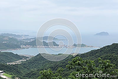 The view of East China Sea from Jioufen, Taiwan Stock Photo