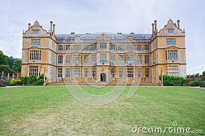 View of East Side of Montacute House Stock Photo