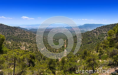 View east from Sierra Espun Stock Photo