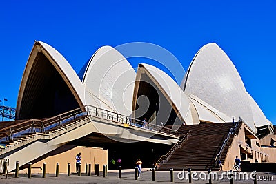 Harbour Side View of the Sydney Opera House, Australia Editorial Stock Photo