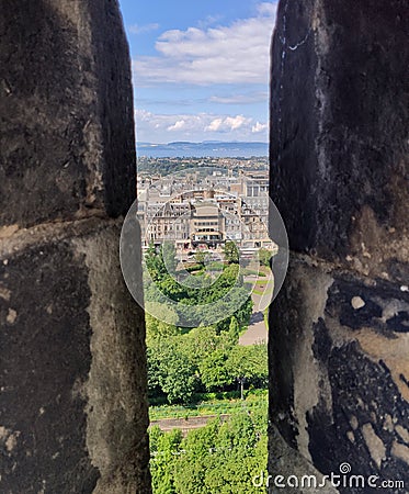 View from Edinburgh Castle Stock Photo