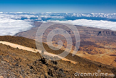 View from El Teide Stock Photo