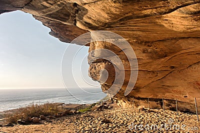 View from the Elands Rock Art cave Stock Photo