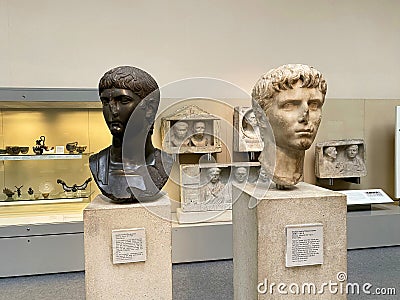 A view of an exhibit in the British Museum Editorial Stock Photo