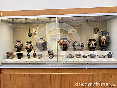 A view of an exhibit in the British Museum Editorial Stock Photo