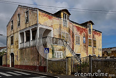 Old house in azores Stock Photo