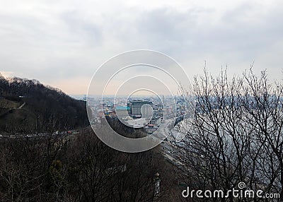 Evening city of Kiev. Stock Photo