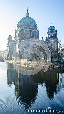 view of the famous berliner dom - berlin cathedral....IMAGE Stock Photo