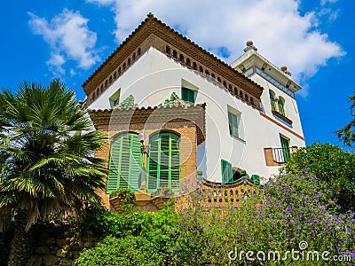 La Casa Trias The Trias House, Barcelona, Spain Stock Photo