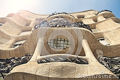 View of famous spanish building from below Editorial Stock Photo