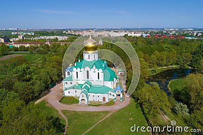 View of the Fedorovsky Cathedral. Tsarskoye Selo, Saint Petersburg. Russia Stock Photo