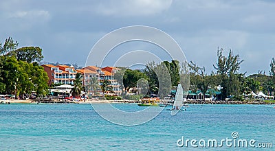 View from Folkestone Marine Park, West coast Barbados Stock Photo