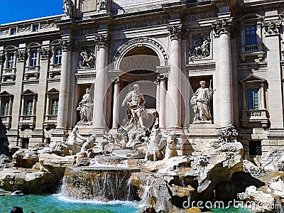 Fontana di Trevi in Rome Stock Photo