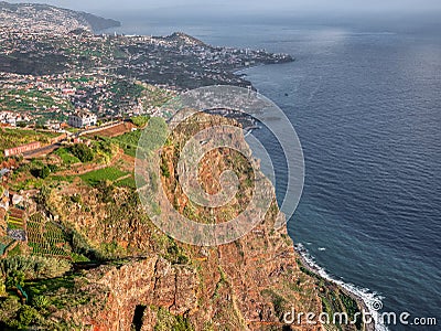 View form Cabo Girao. Madeira, Portugal. Stock Photo