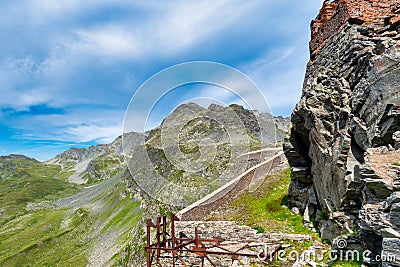 View of fort de la Redoute-RuinÃ©e, Alps, France Stock Photo