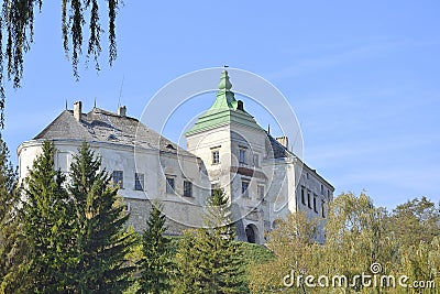 View fortification from garden Stock Photo