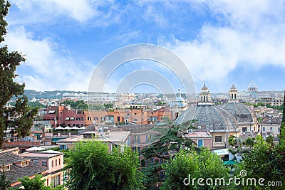 A view of the fortress of Castel Santangelo in Rome Stock Photo