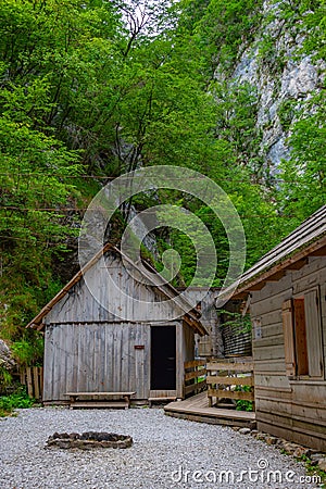 View of the The Franja Partisan Hospital in Slovenia Stock Photo