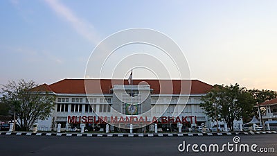 The view from the front of the Mandala Bhakti Museum in Semarang, Central Java Editorial Stock Photo