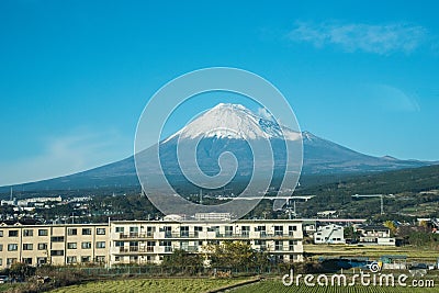 View of the fuji mountain in Japan Stock Photo