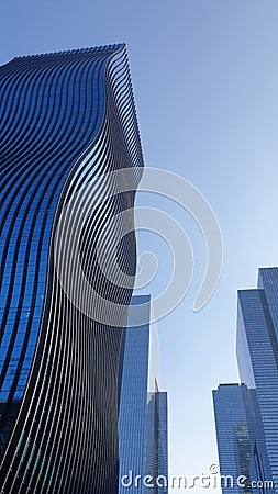 futuristic architecture of GT tower east in the Gangnam business district in seoul south korea Editorial Stock Photo