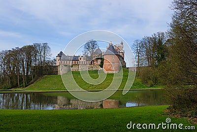 View on Gaasbeek castle near Brussels Belgium Editorial Stock Photo