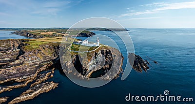 View of the Galley Head Lighthouse in County Cork Stock Photo