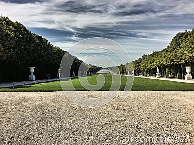 A view of the Palace of Versailles in Paris in August 2019 Editorial Stock Photo