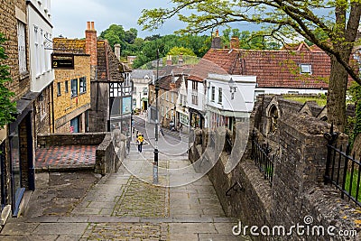 View towards King Street in Frome, Somerset Editorial Stock Photo