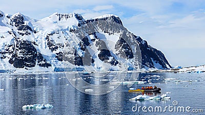 View of the Geographic North Pole Stock Photo