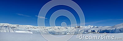 View of the Geographic North Pole Stock Photo