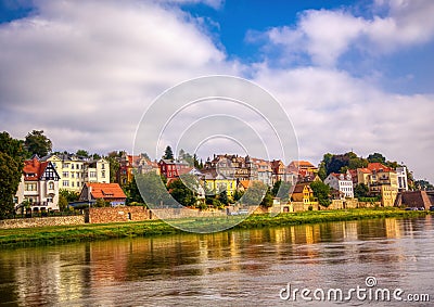 View of the German city of Meissen Stock Photo