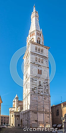 View at Ghirlandina tower in Modena - Italy Stock Photo