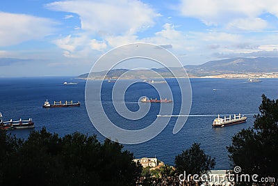 View from Gibraltar Stock Photo